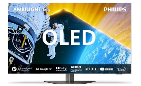 Philips 55OLED809 4K Ultra HD 55" 140 Screen Google Smart OLED TV with Satellite Receiver