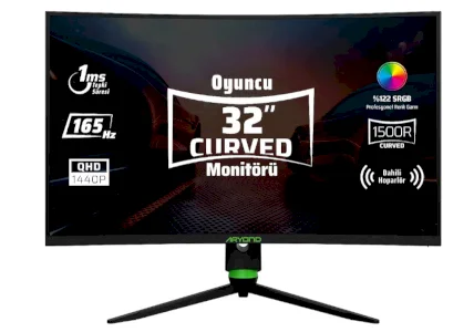 Monster Aryond A32 V1.3 32" 1 ms QHD G-Sync FreeSync Curved Gaming Monitor
