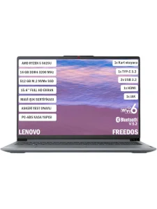 Lenovo IdeaPad Slim 3 15ABR8 82XM00PWTX Ryzen 5 5625U 16 GB 512 GB SSD Radeon Graphics 15.6" Full HD